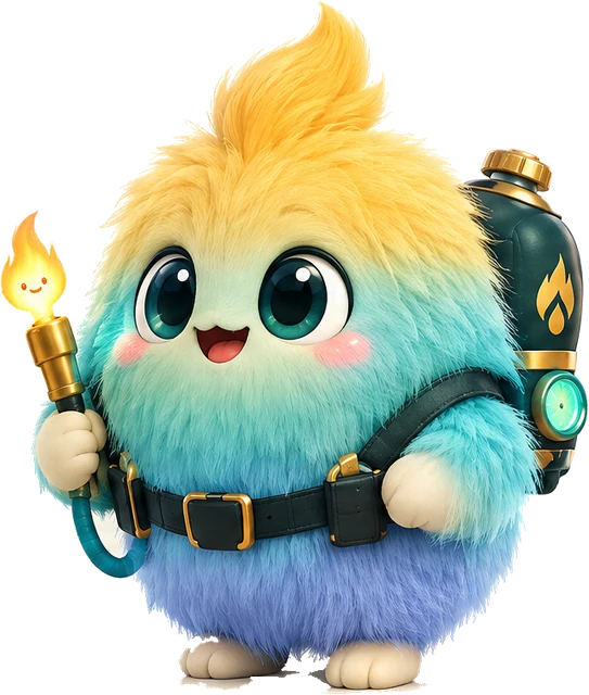Iggy holding up its little flame, ready to go